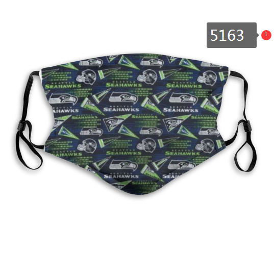 2020 NFL Seattle Seahawks #3 Dust mask with filter->nfl dust mask->Sports Accessory